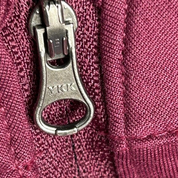 North Face Pullover Mens Large Maroon Elevation Quarter Zip Outdoor Shirt Hiking - Picture 5 of 14